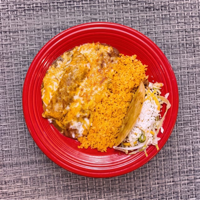 #6. Taco and Enchiladas Combo.