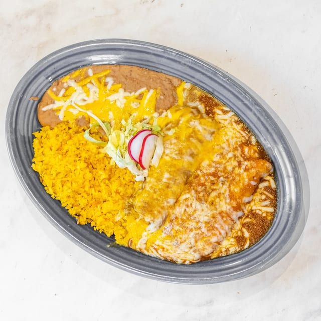 #8. Enchilada and Chile Relleno Combo.