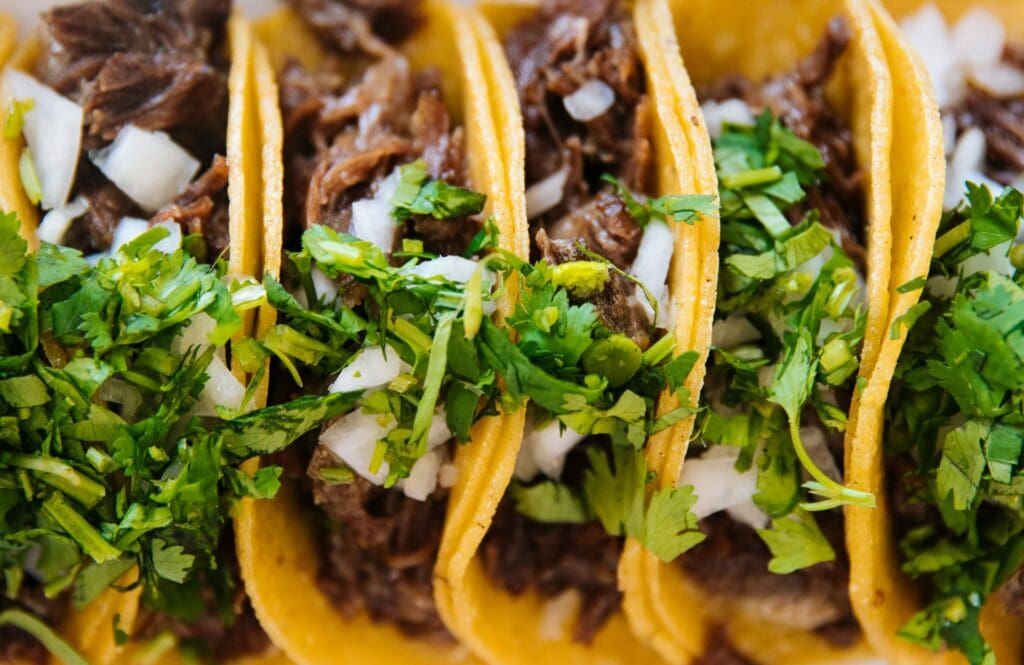 Tacos served at a Mexican restaurant for people looking for places to eat in midtown reno